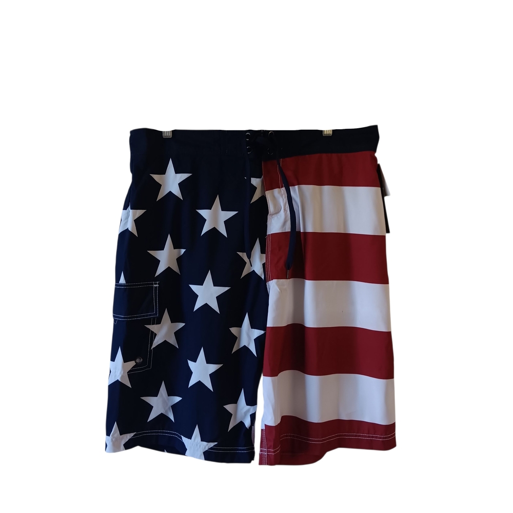 Bioworld Men's Star and Stripe Athletic Shorts